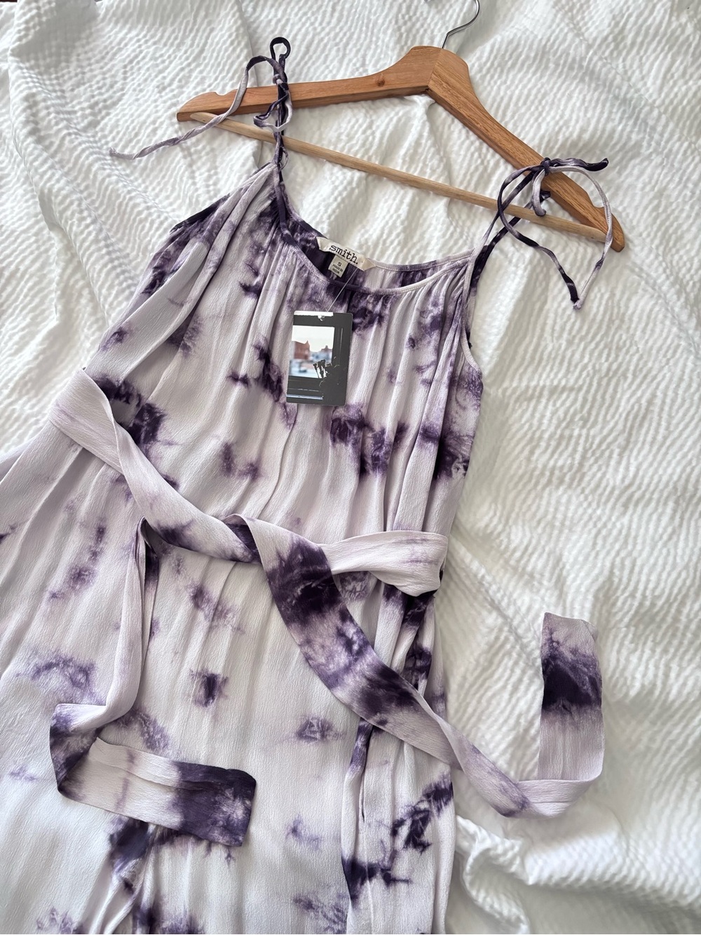 Smith Purple Tie Dye Wide Leg Jumpsuit - Picture 3 of 7